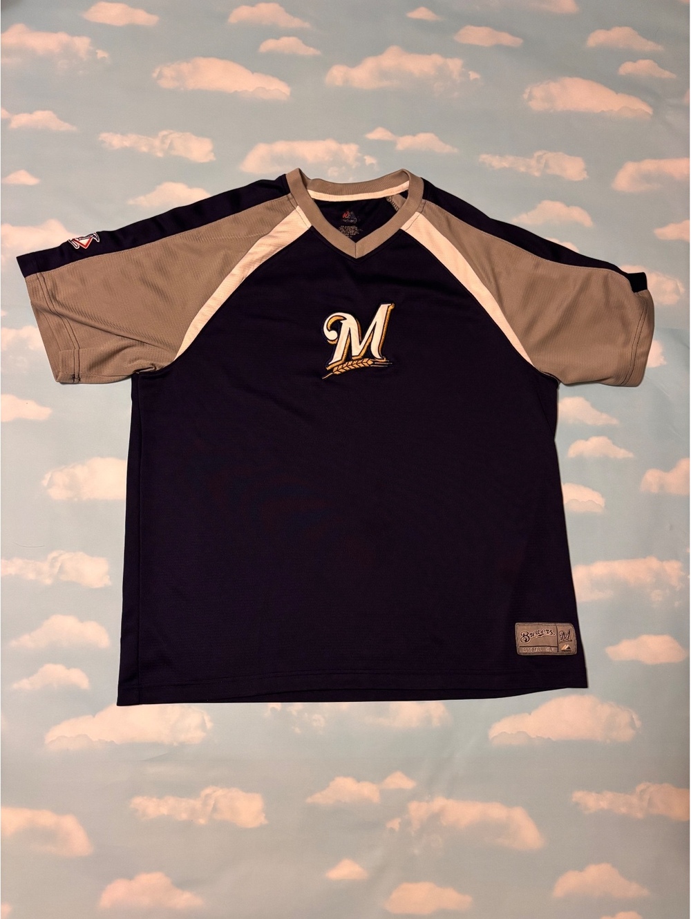 Milwaukee Brewers MLB Baseball Jersey Size Large